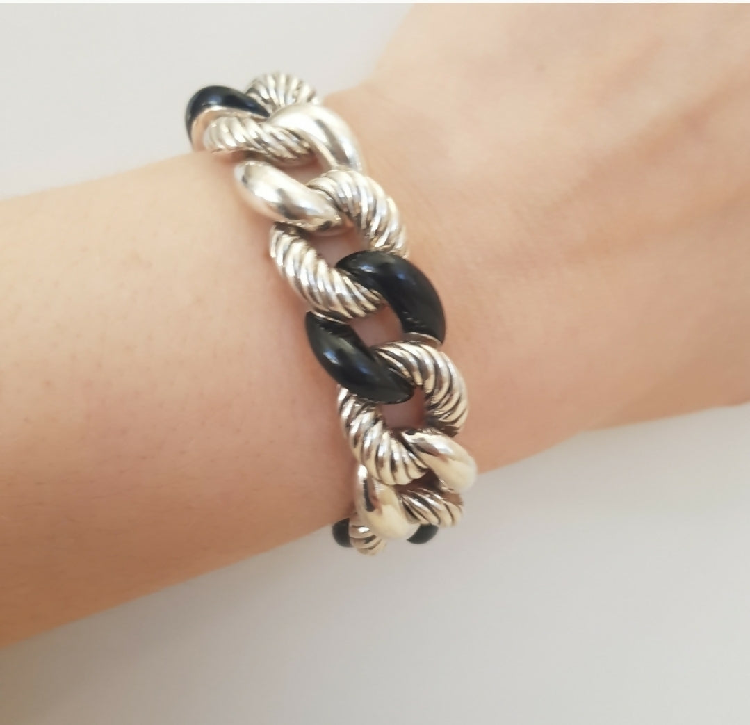 David Yurman Belmont Curb Link Bracelet 鈥?Black Onyx、mySite、hinf8tx79