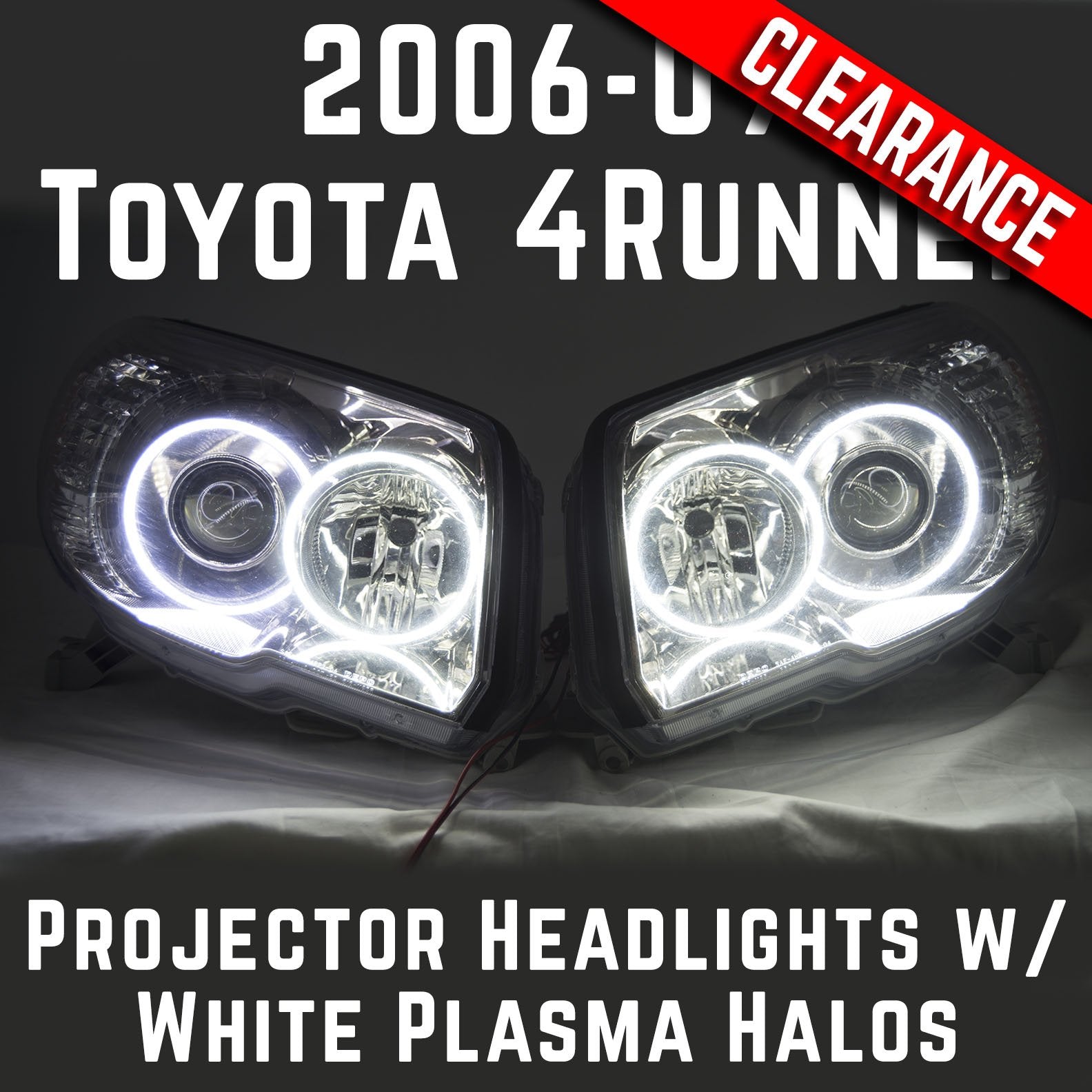 2006-09 Toyota 4Runner Sport Projector Headlights // ORACLE Plasma White Halos、mySite、nflplayoffbracketp