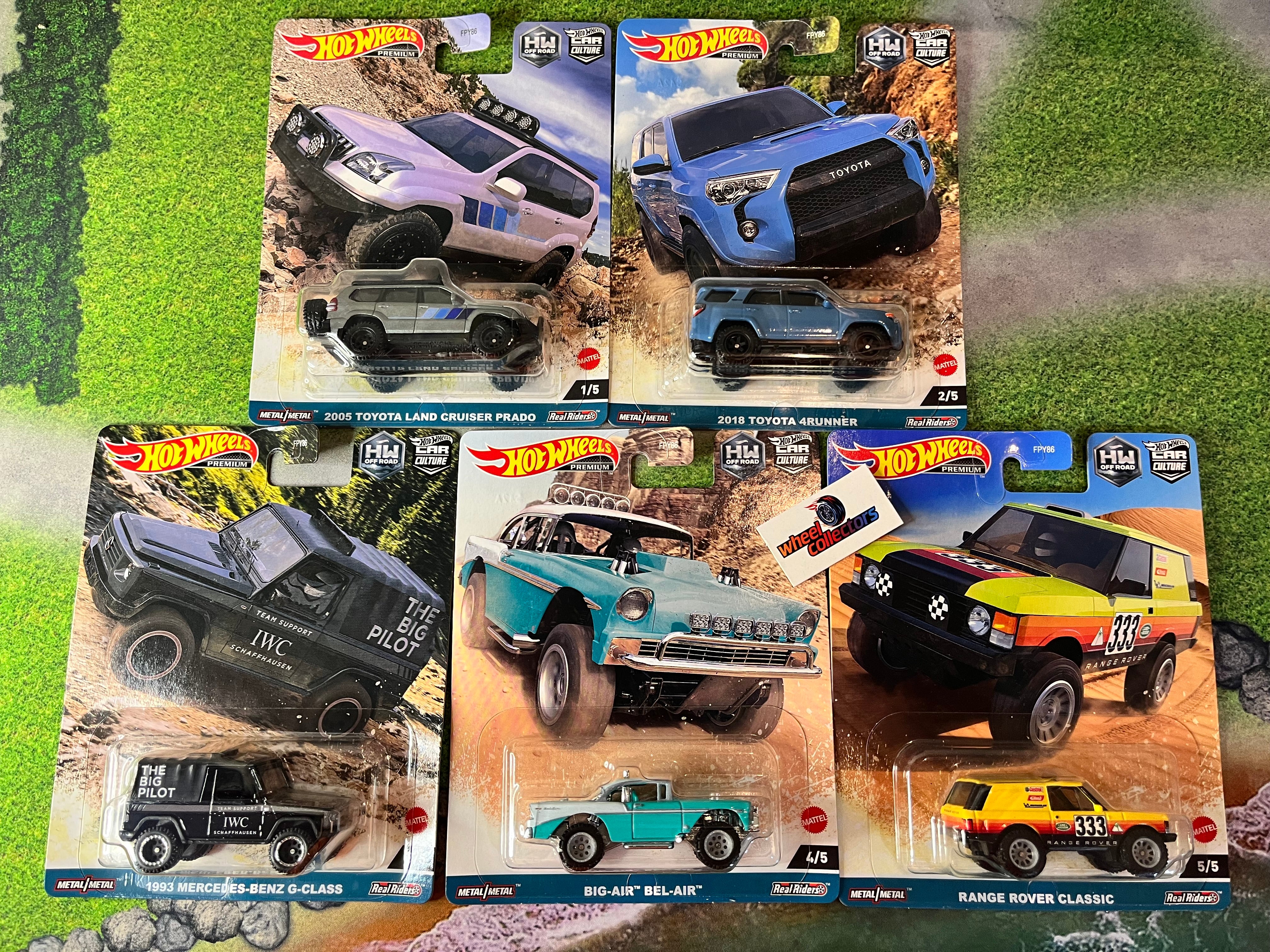 Off Road * Complete 5 Car Set * 2023 Hot Wheels Car Culture Case F、mySite、hgirdovlk