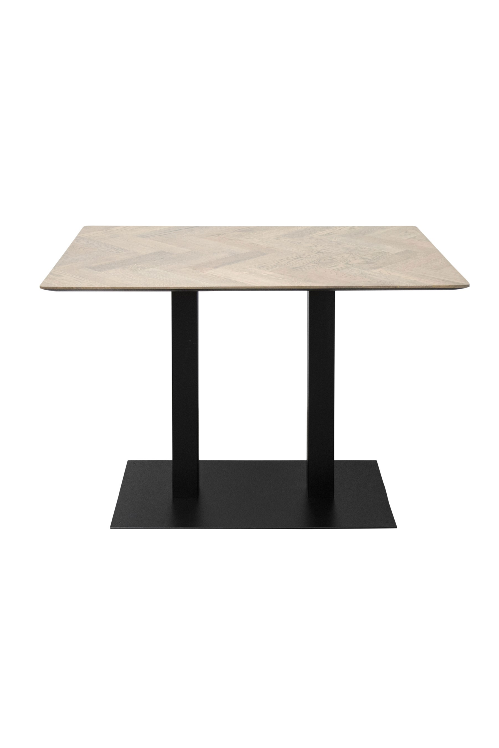 Square Pedestal Dining Table | Versmissen Herringbone、mySite、neckold