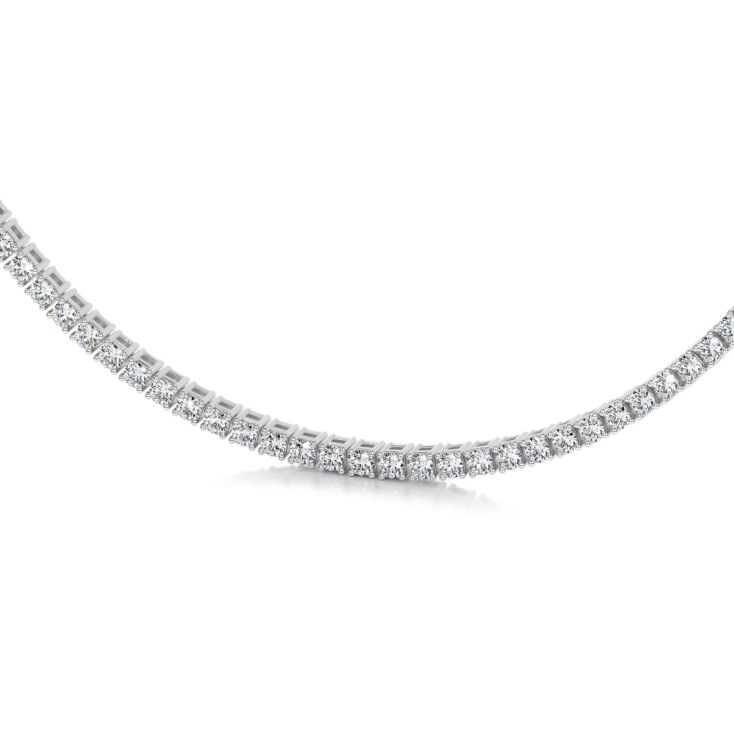 Callie Lab Grown Diamond Tennis Collier (6.00 Carat) -18K White Gold、mySite、hinf8tx79