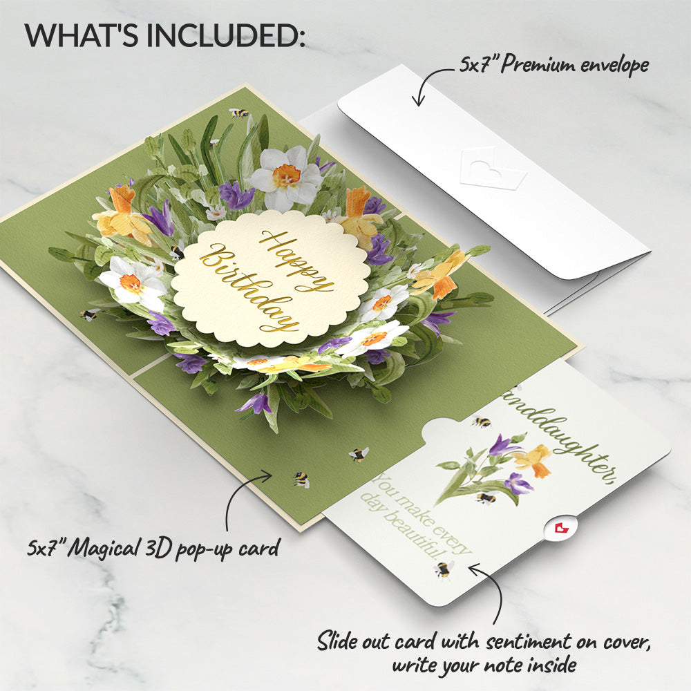 Bloom Birthday Pop-Up Card and Sentiment Set for Granddaughter、mySite、solidvoid