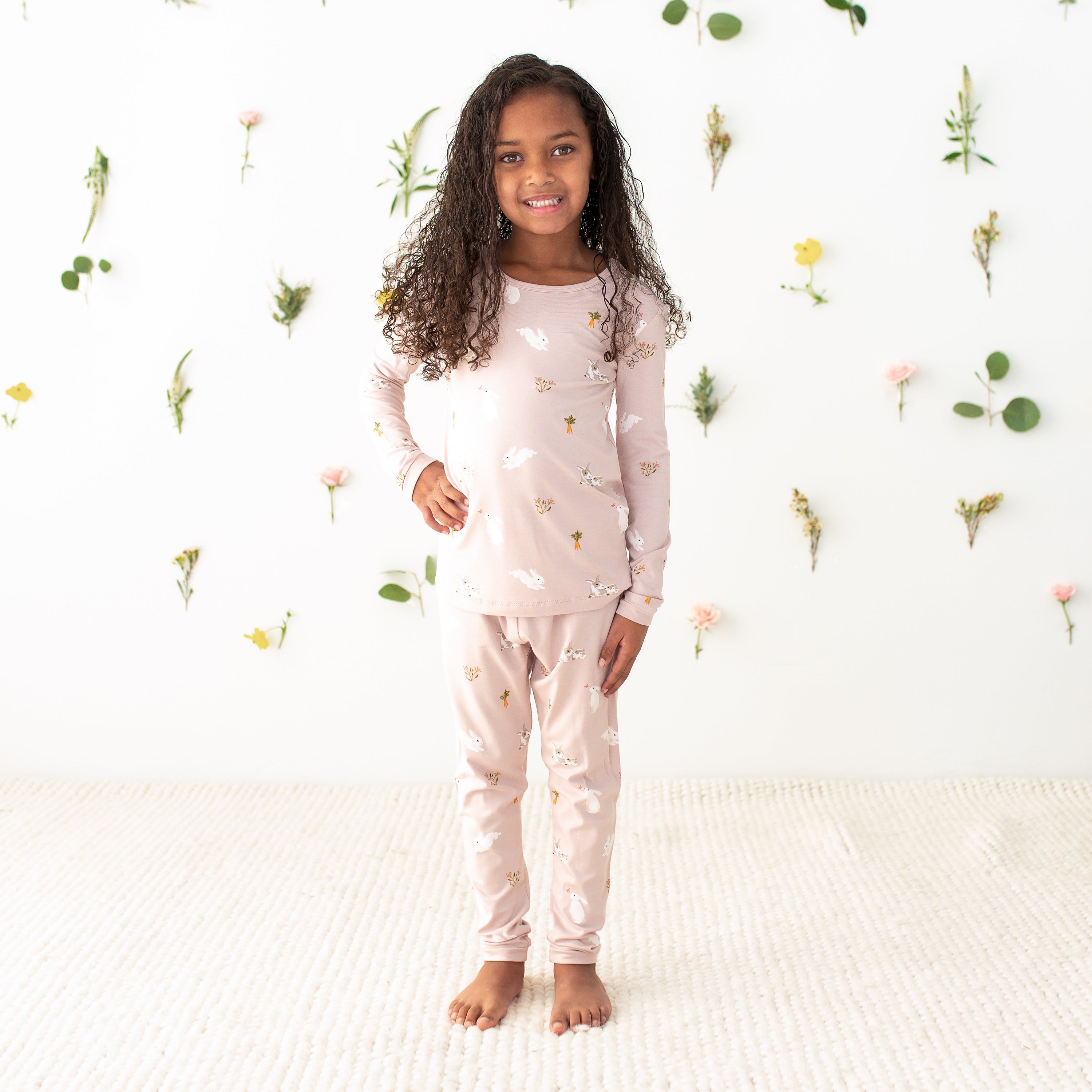 Long Sleeve Pajamas in Blush Rabbit、mySite、layawaytickets