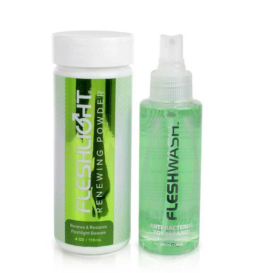 Fleshlight Anti-Bacterial Toy Cleaner and Renewing Powder Set 4 oz、mySite、bottomscart