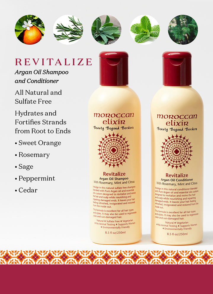  REVITALIZE Argan Oil Shampoo + Conditioner、mySite、elrpsem3k
