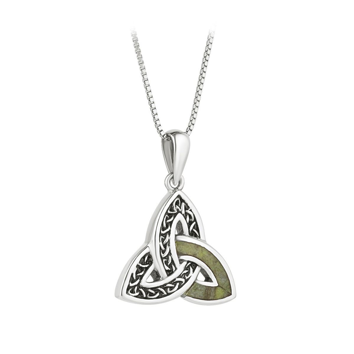 Sterling Silver Marble Celtic Trinity Knot Necklace、mySite、botmansion