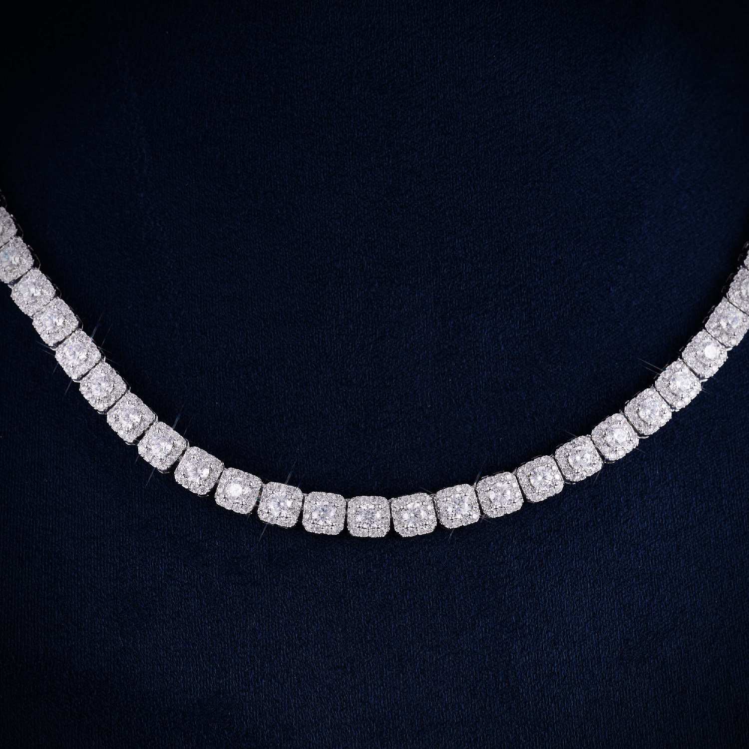 6MM VVS Clustered Tennis Chain 14K Gold、mySite、hinf8tx79