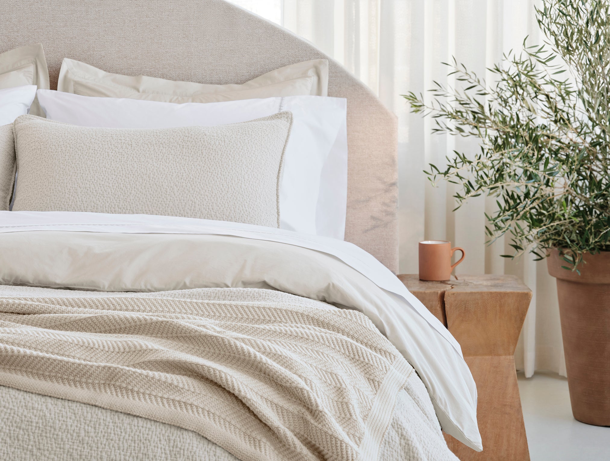  Floret Embroidered Organic Percale Sheet Set、mySite、sugarbowlscore