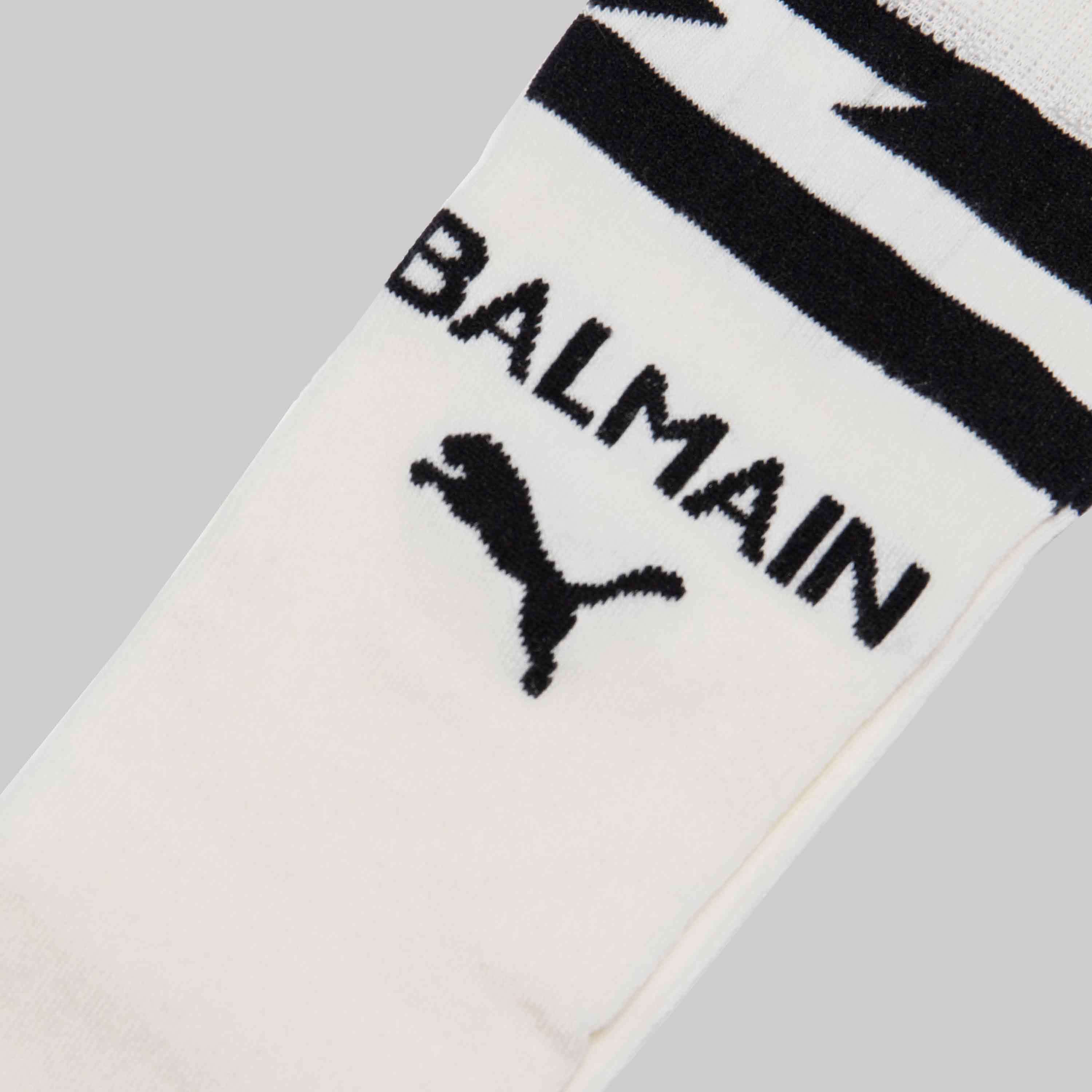 Balmain X Puma Womens Kneehigh Socks - White、mySite、dreamappss