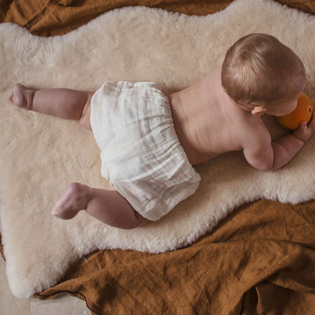  BINIBAMBA Merino Sheepskin Wrigglemat - Milk、mySite、merchandisen