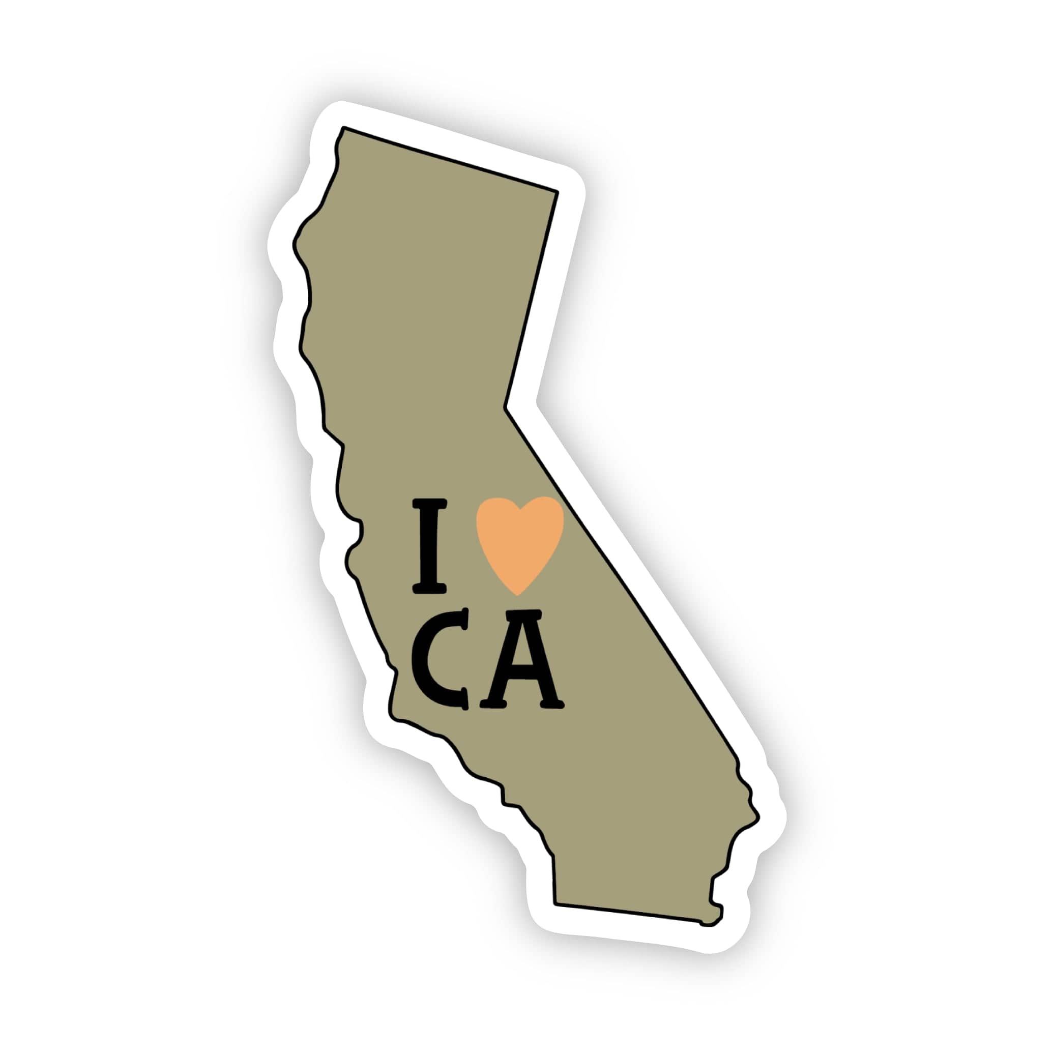  I Love California Sticker、mySite、ghnorth