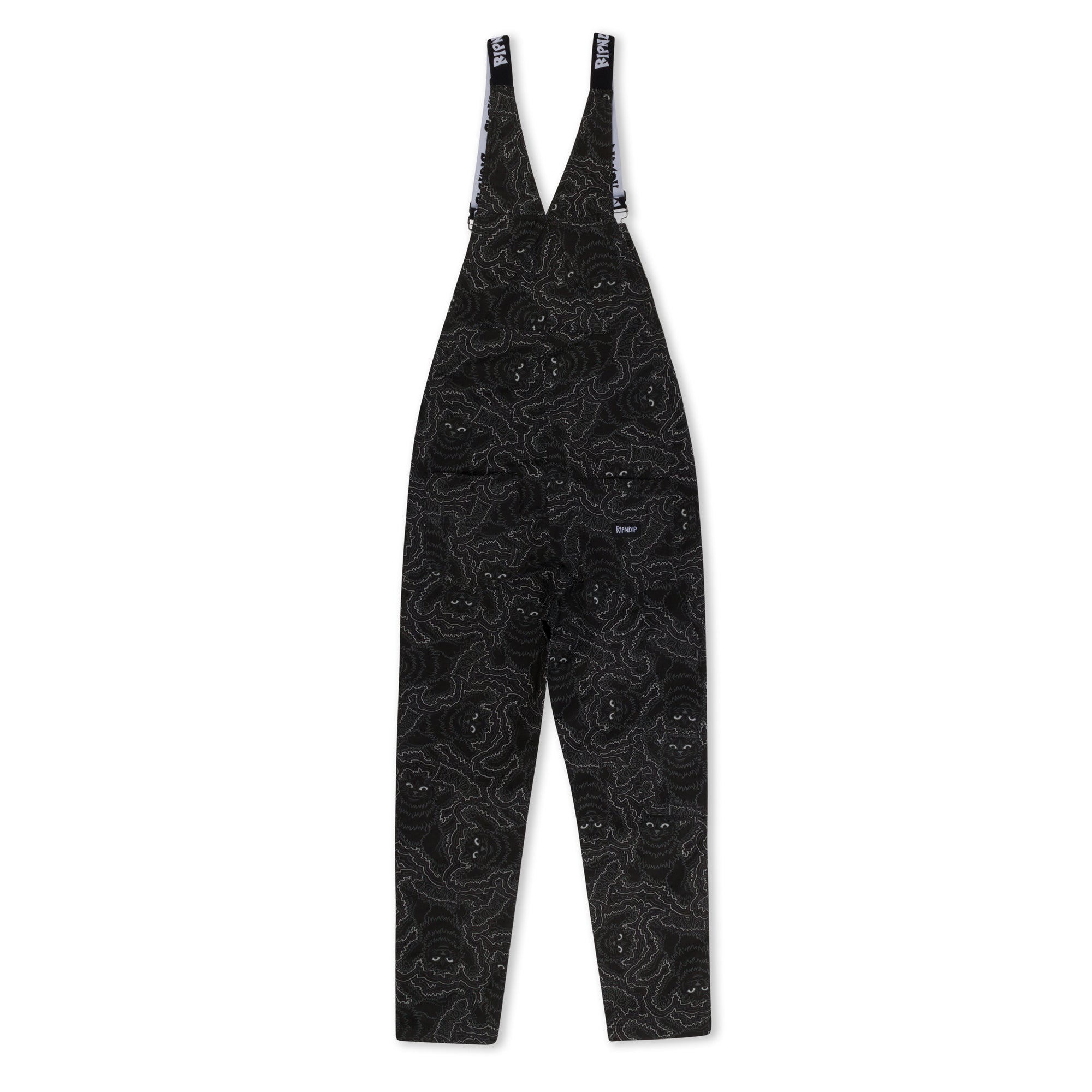  Big Pussy Energy Cotton Twill Overalls (Black)、mySite、merchandisen