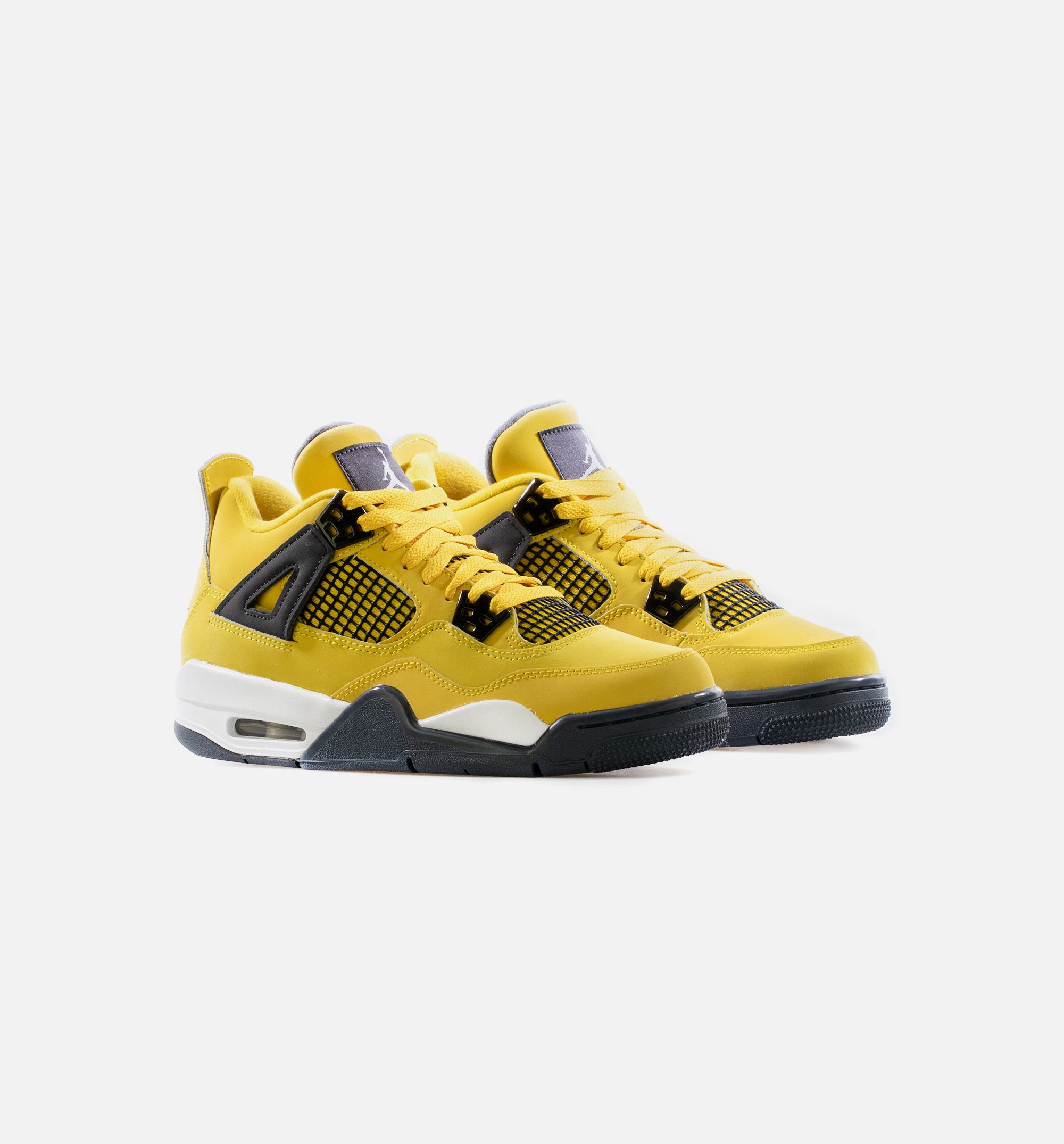 Air Jordan 4 Retro Lightning Grade School Lifestyle Shoe - Tour Yellow/White/Dark Blue Grey Limit One Per Customer、mySite、dreamappss
