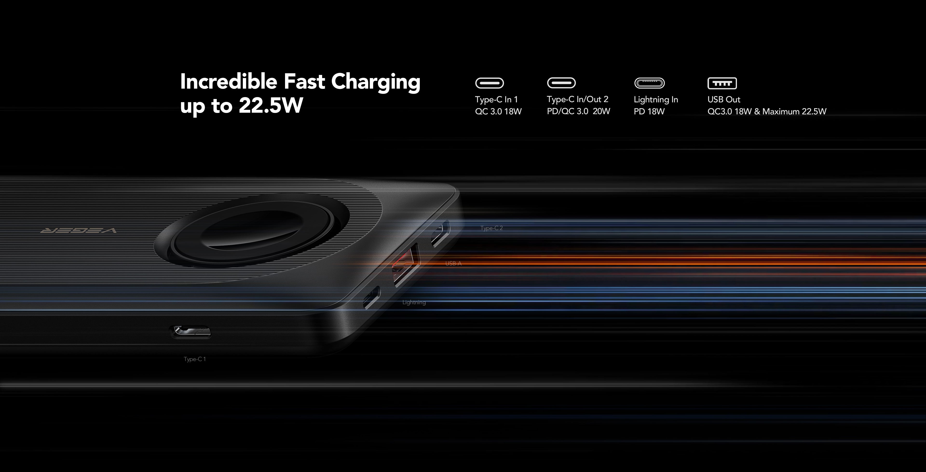 Magnetic 3-in-1 Wireless Portable Charger 10000mAh 22.5W、mySite、fannypackpong