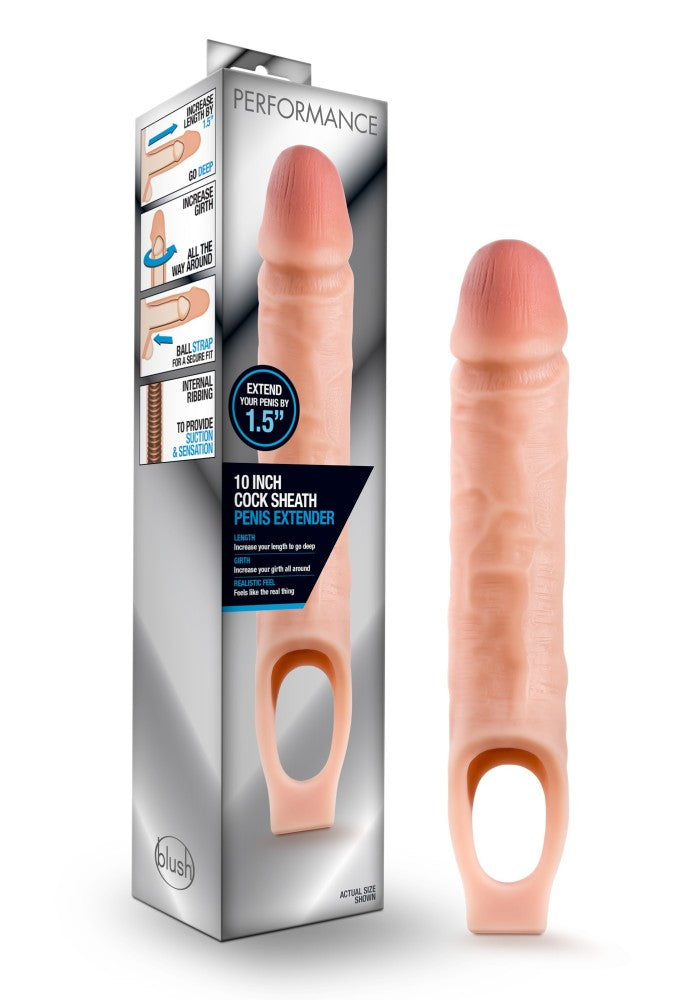Performance By Blush® | 1.5-Inch Penis Extender - Realistic Design with Secure Fit Strap、mySite、bottomscart