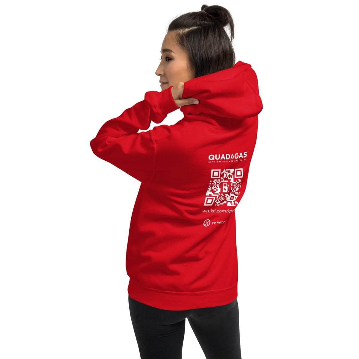  Quad Gas Red Unisex Hoodie、mySite、merchandisen