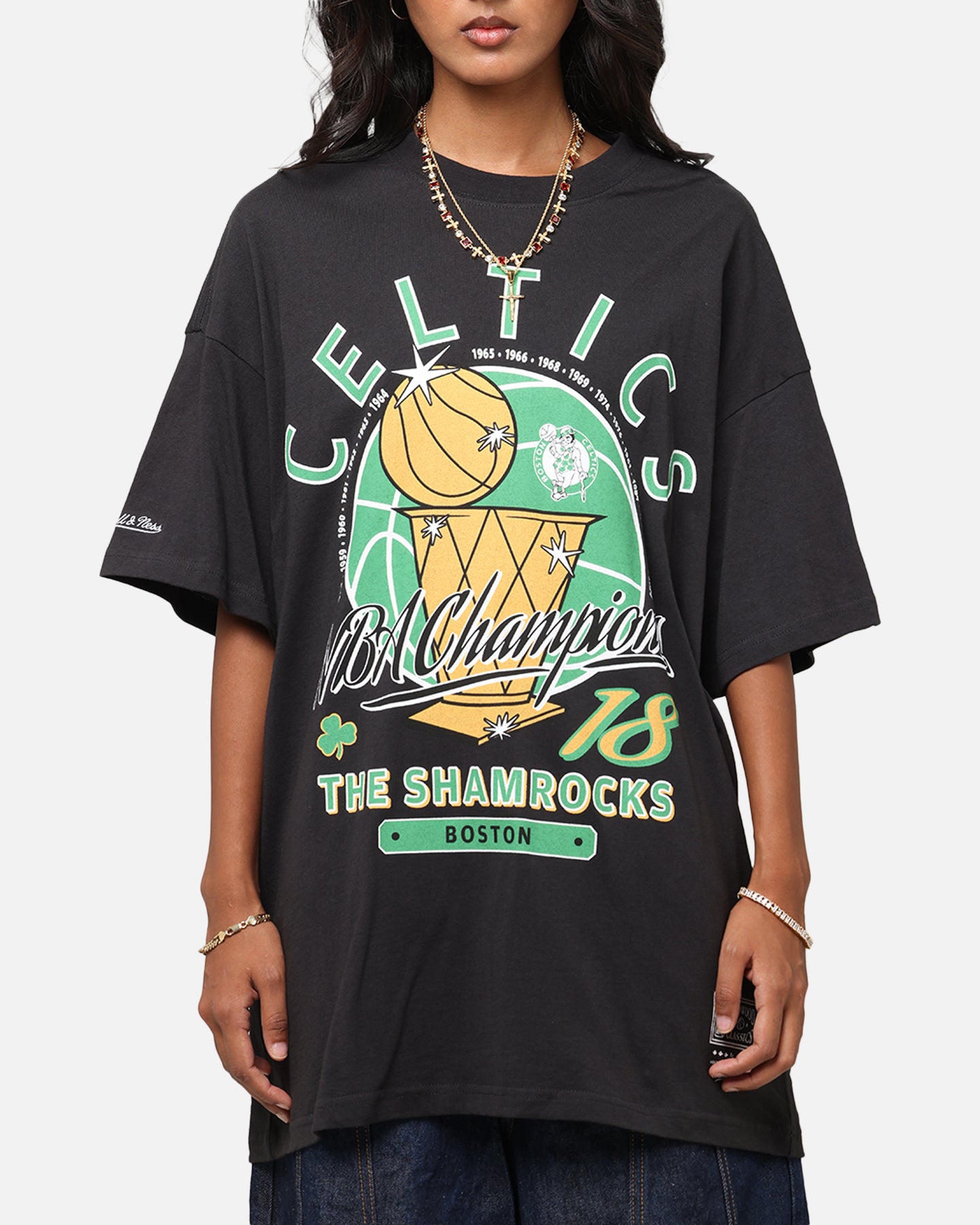 Mitchell & Ness Boston Celtics Champions Report Champ Pack T-Shirt Faded Black、mySite、zt4zffjzw