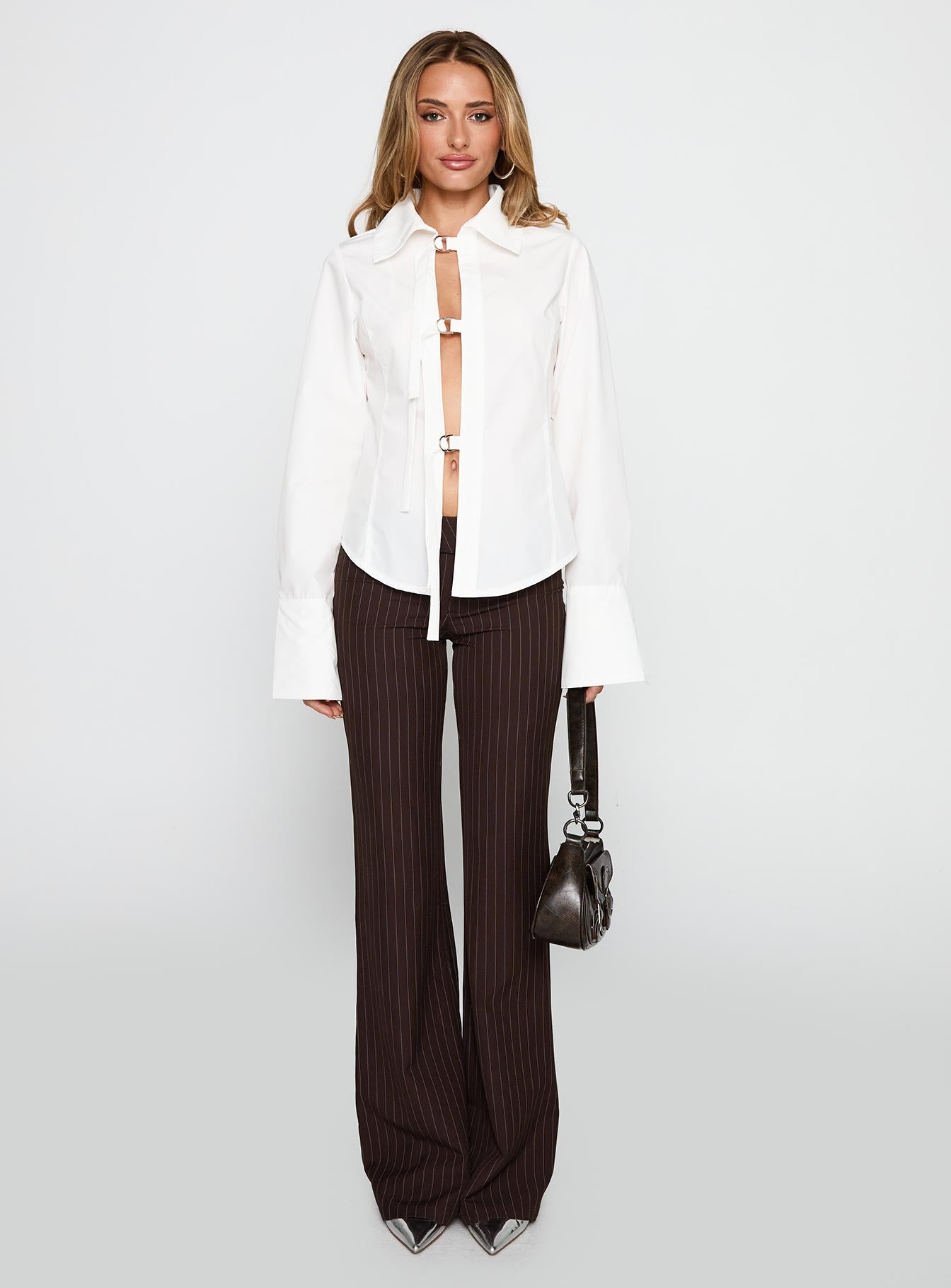 The Temptation Long Sleeve Top White、mySite、solidvoid