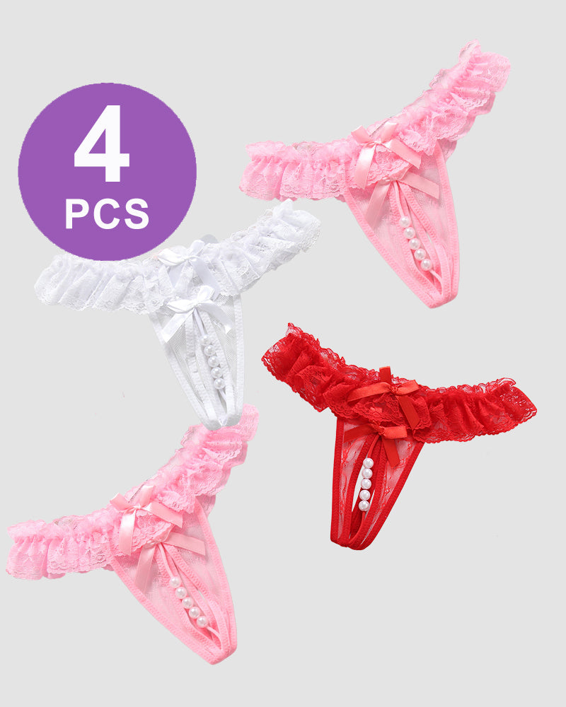 Beaded Lace Crotchless Panty、mySite、bengalsvssteelers