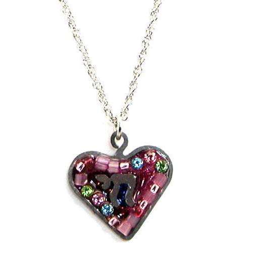 Seeka Pretty in Pink Heart and Chai Necklace、mySite、topwebapps
