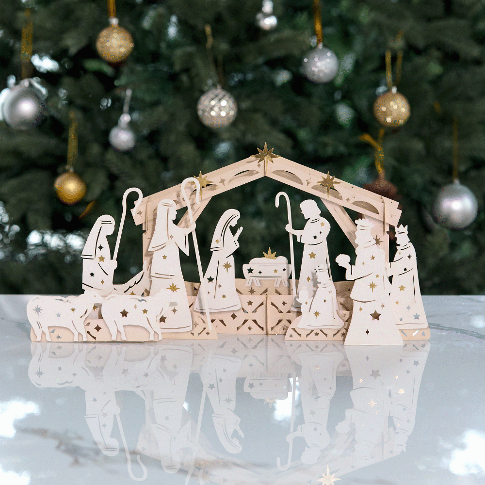 Elegant Nativity Decor Giant Pop-Up Gift、mySite、solidvoid