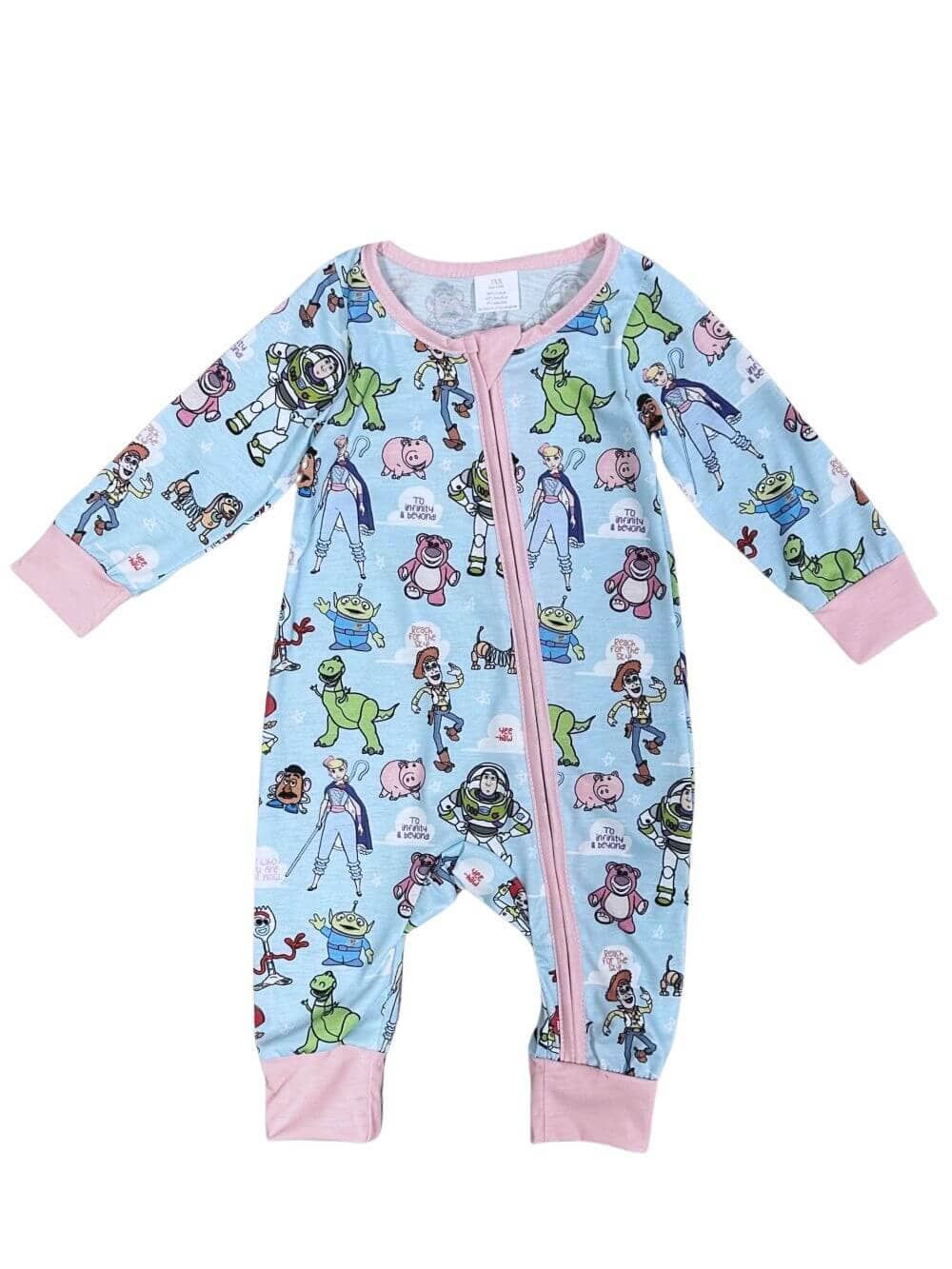 Toy Friends Blue & Pink Baby Zip Up Sleeper、mySite、camillekostekn