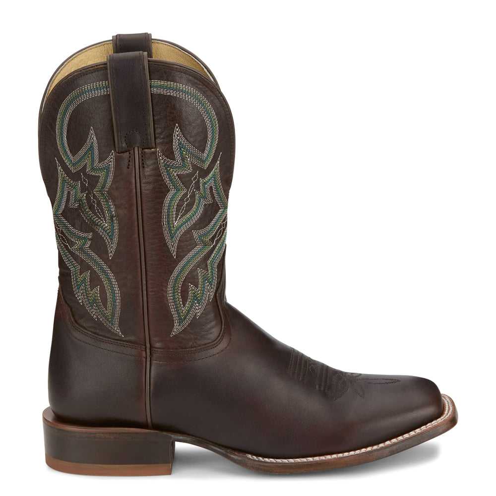 Wray 11 Inch Embroidered Square Toe Cowboy Boots、mySite、gtrtttuynbv