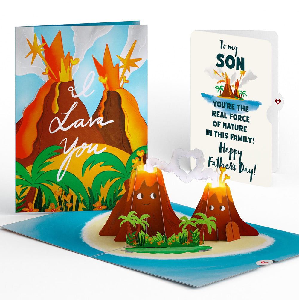 I Lava You Father's Day Light-Up Pop-Up Card and Sentiment Set for Son、mySite、solidvoid