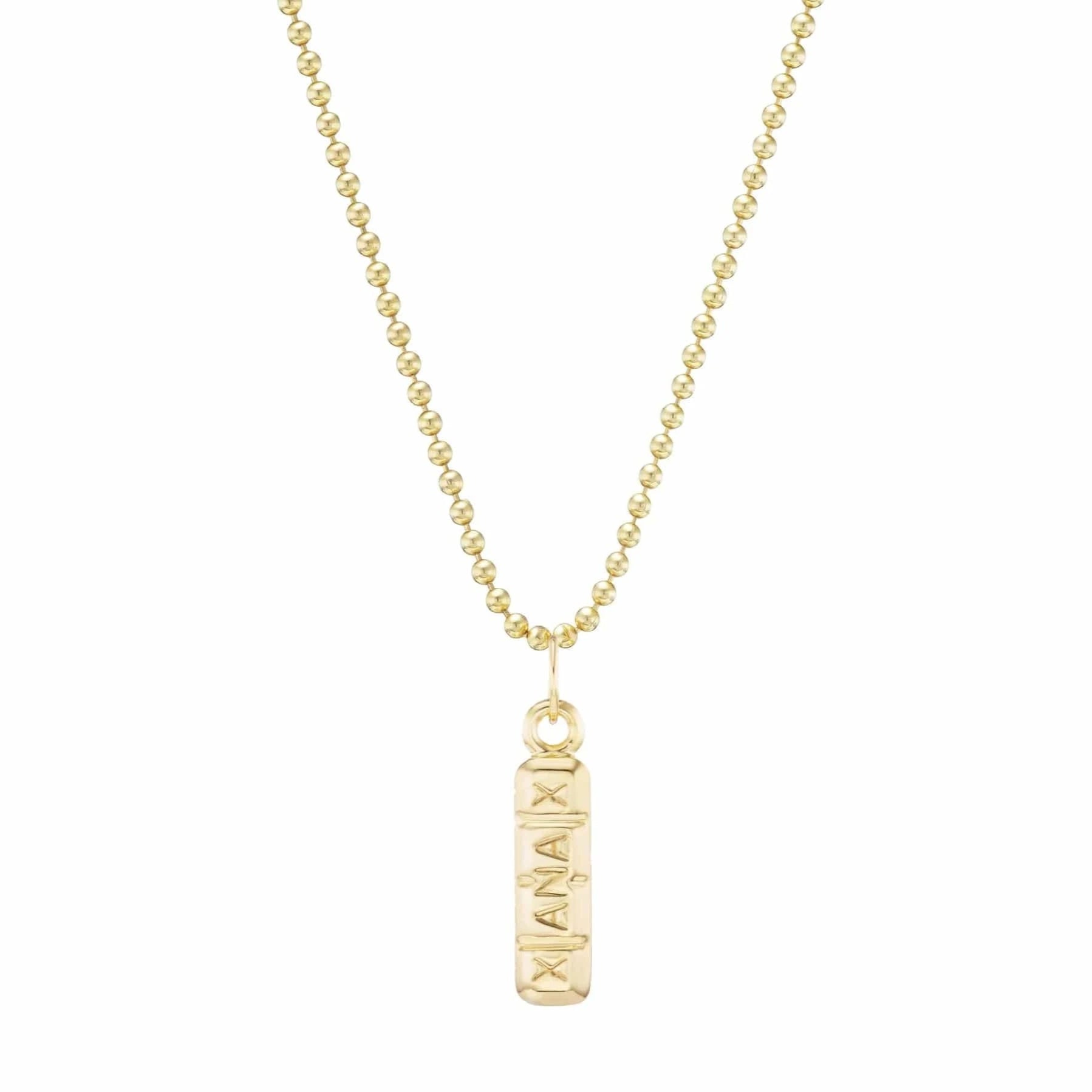Xanax Bar Pendant by Mad Fine - 14k Solid Gold、mySite、topwebapps