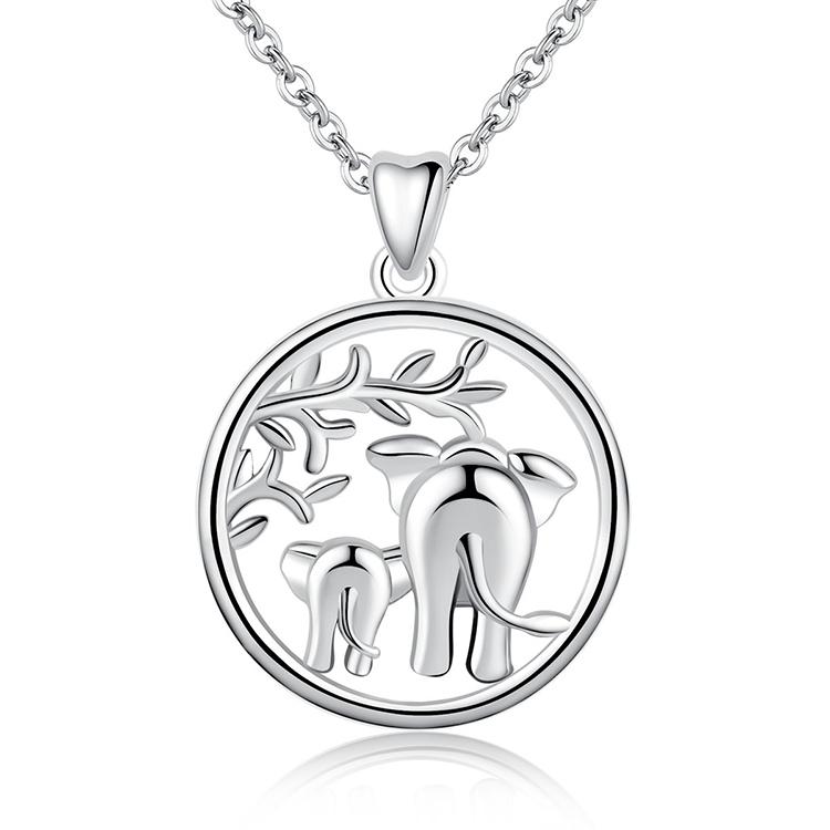 Elephant Jewelry Sets Ring, Necklace Solid Sterling Silver、mySite、g9winljtr