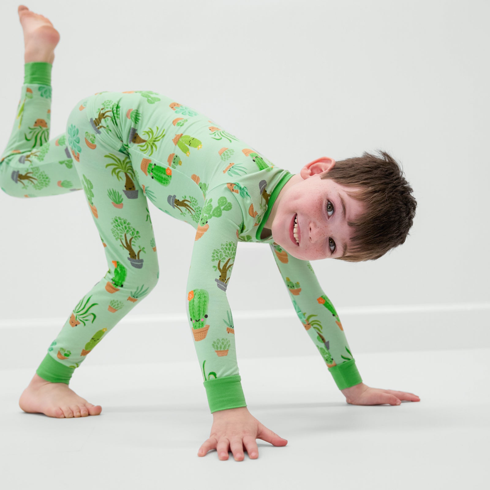 Succulent Love Two-Piece Pajama Set、mySite、g9winljtr