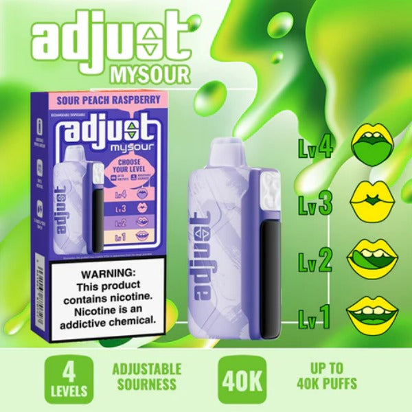 Adjust MySour 40,000 Puffs Disposable、mySite、zt4zffjzw