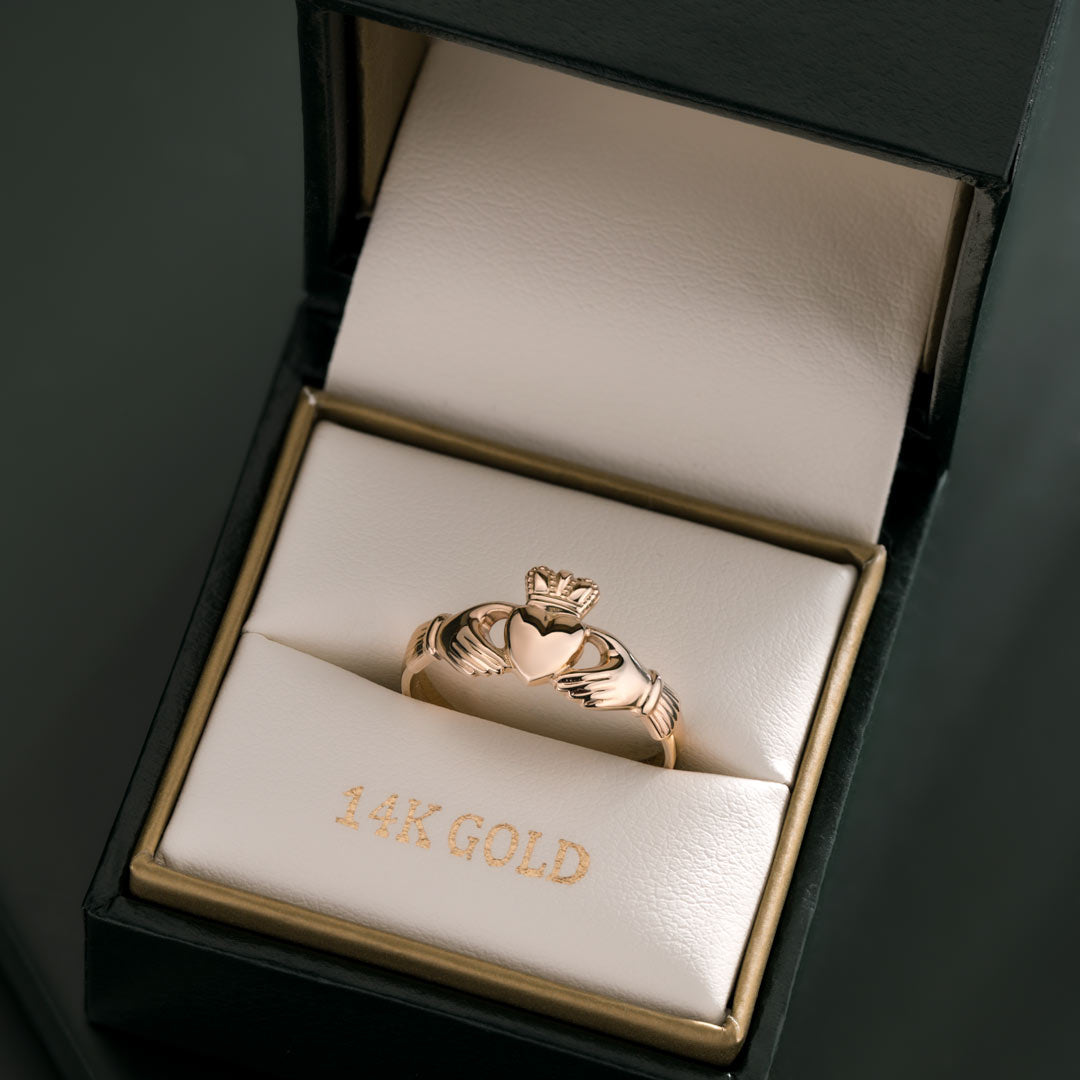  Ladies Gold Claddagh Ring