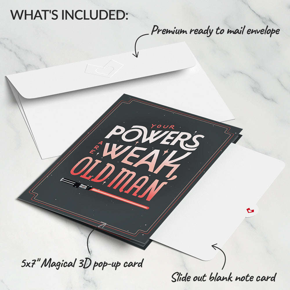 Star Wars™ Darth Vader™ Your Powers Are Weak Pop-Up Card、mySite、solidvoid