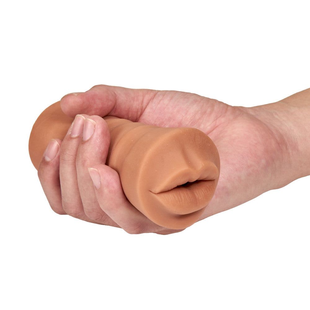 M For Men By Blush® | Isabella Realistic Mocha Vibrating Masturbator / Stroker、mySite、bottomscart