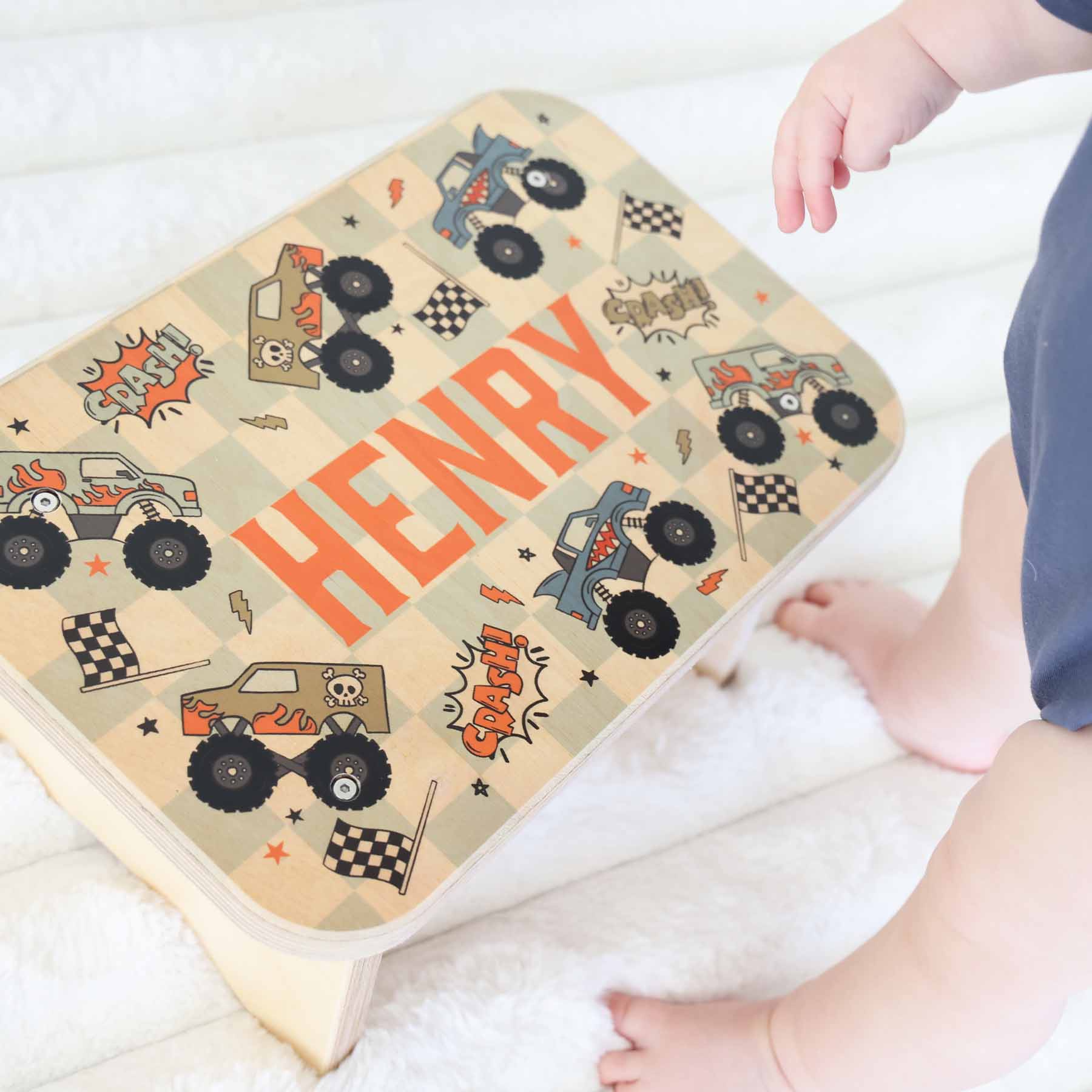  Kids Personalized Step Stool | Big Wheelin'、mySite、layawaytickets