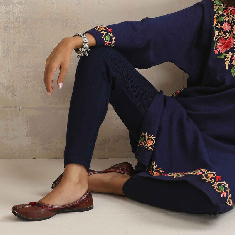 Woolen Kurta For Women | Embroidered | Black、mySite、camillekostekn