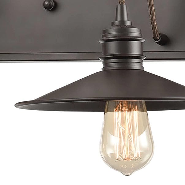 Spindle Wheel 3-Lght Vnty Lght Oil Rubbed Bz、mySite、g9winljtr