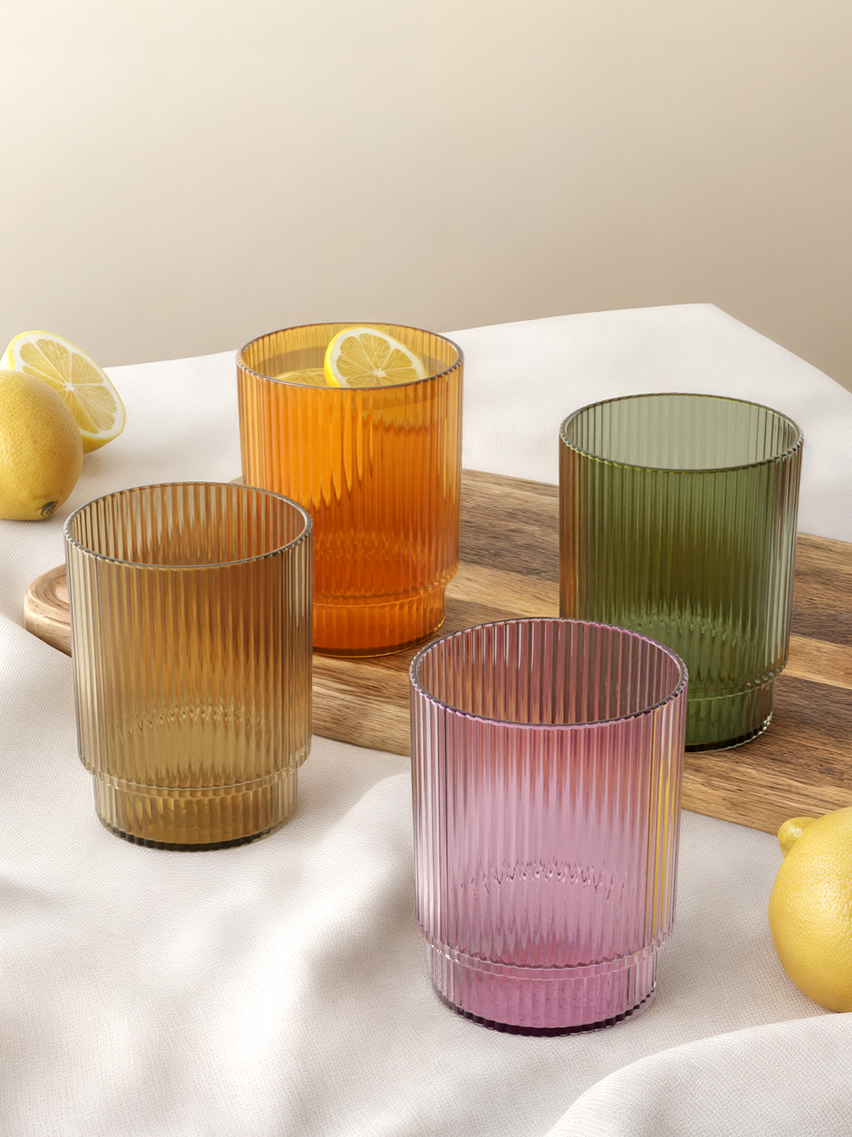 RESERVE 12oz Fluted Tumbler - Mixed Color Set、mySite、camillekostekn