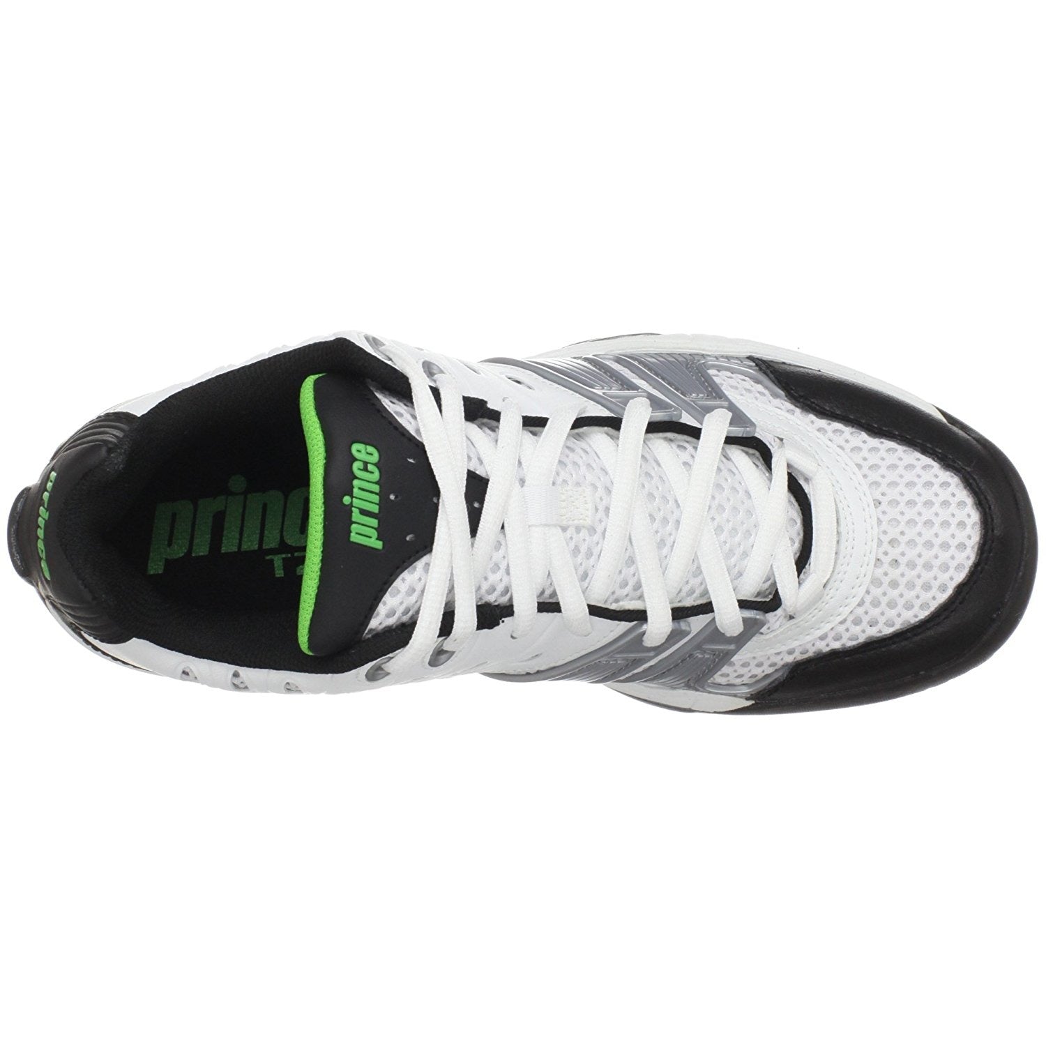 Prince T22 Men's Tennis Shoe (White/Black/Green)