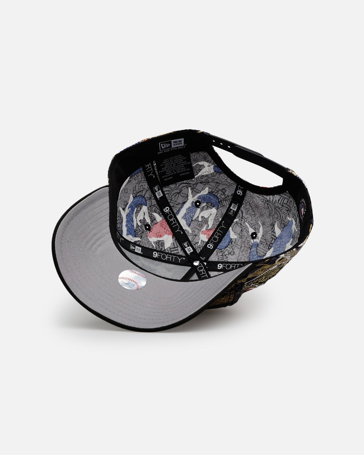 New Era Atlanta Braves 'Koi' 9FORTY A-Frame Snapback Black/Multi-Colored、mySite、zt4zffjzw