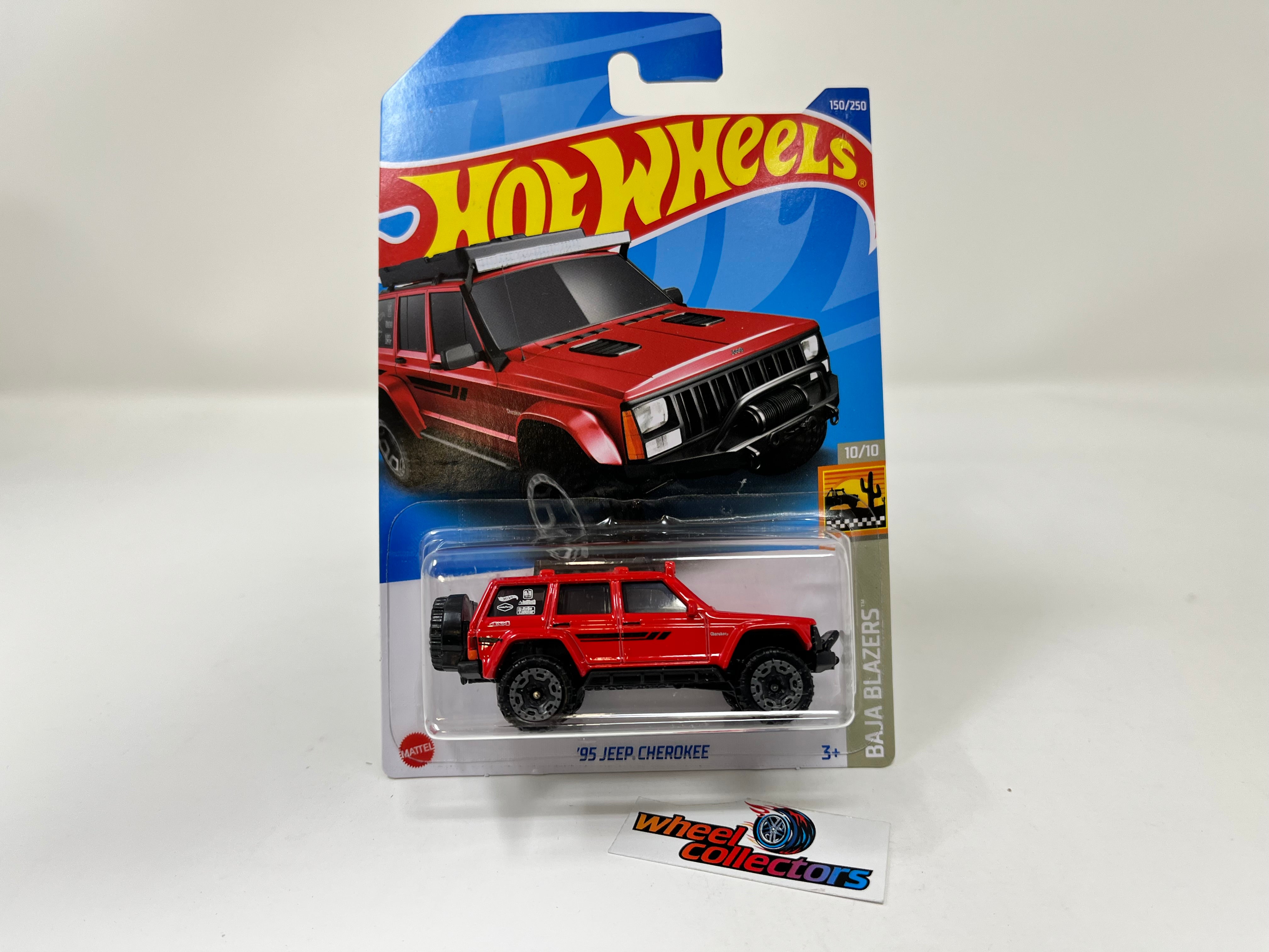 '95 Jeep Cherokee #150 * RED * 2022 Hot Wheels USA Card、mySite、hgirdovlk