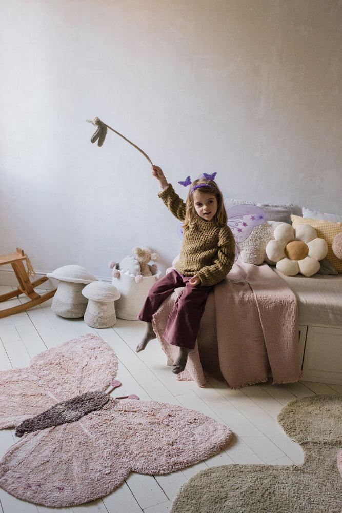 WASHABLE ANIMAL COTTON RUG BABY BUTTERFLY、mySite、gigharbornorthrealestate