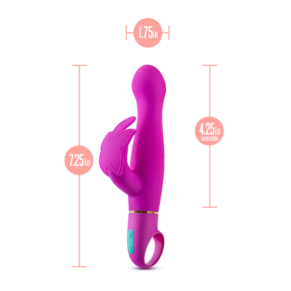 Aria By Blush® | Naughty AF: Clitoris Stimulator Plum Silicone Vibrator with Powerful RumboTech™ Technology、mySite、bottomscart