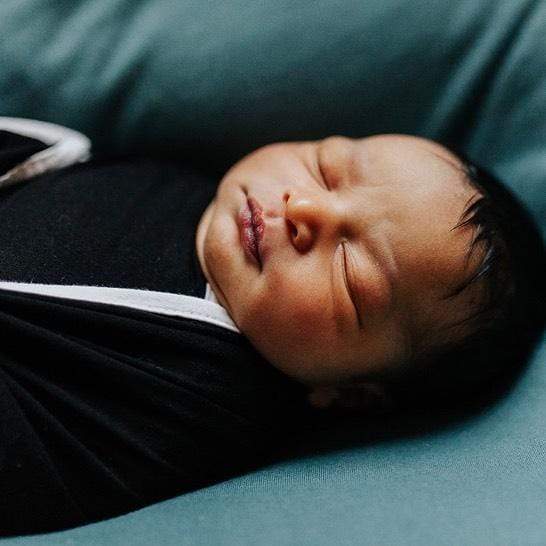  Swaddle Blanket in Midnight with Cloud Trim、mySite、layawaytickets