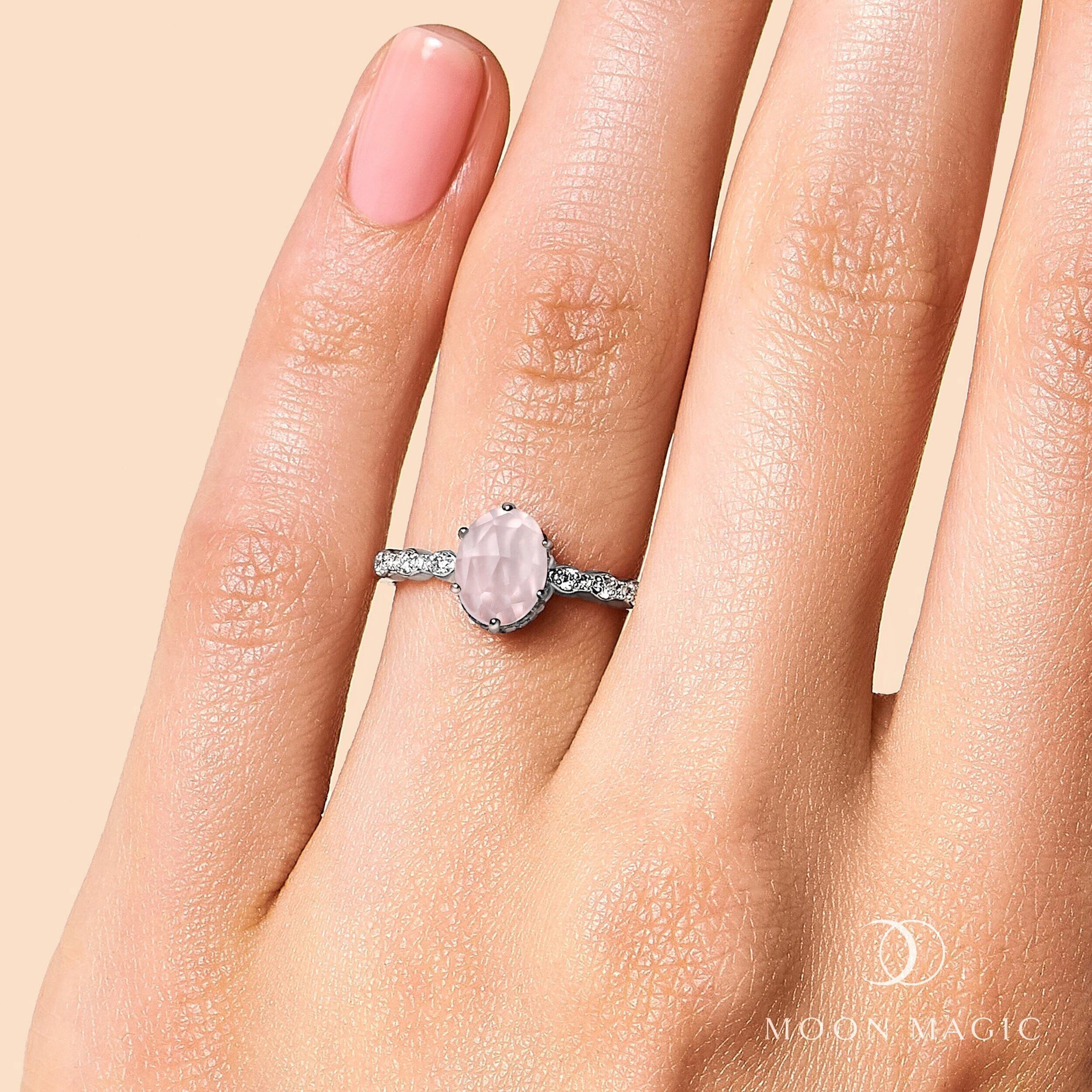 Rose Quartz Diamond Ring - Mirth、mySite、hinf8tx79