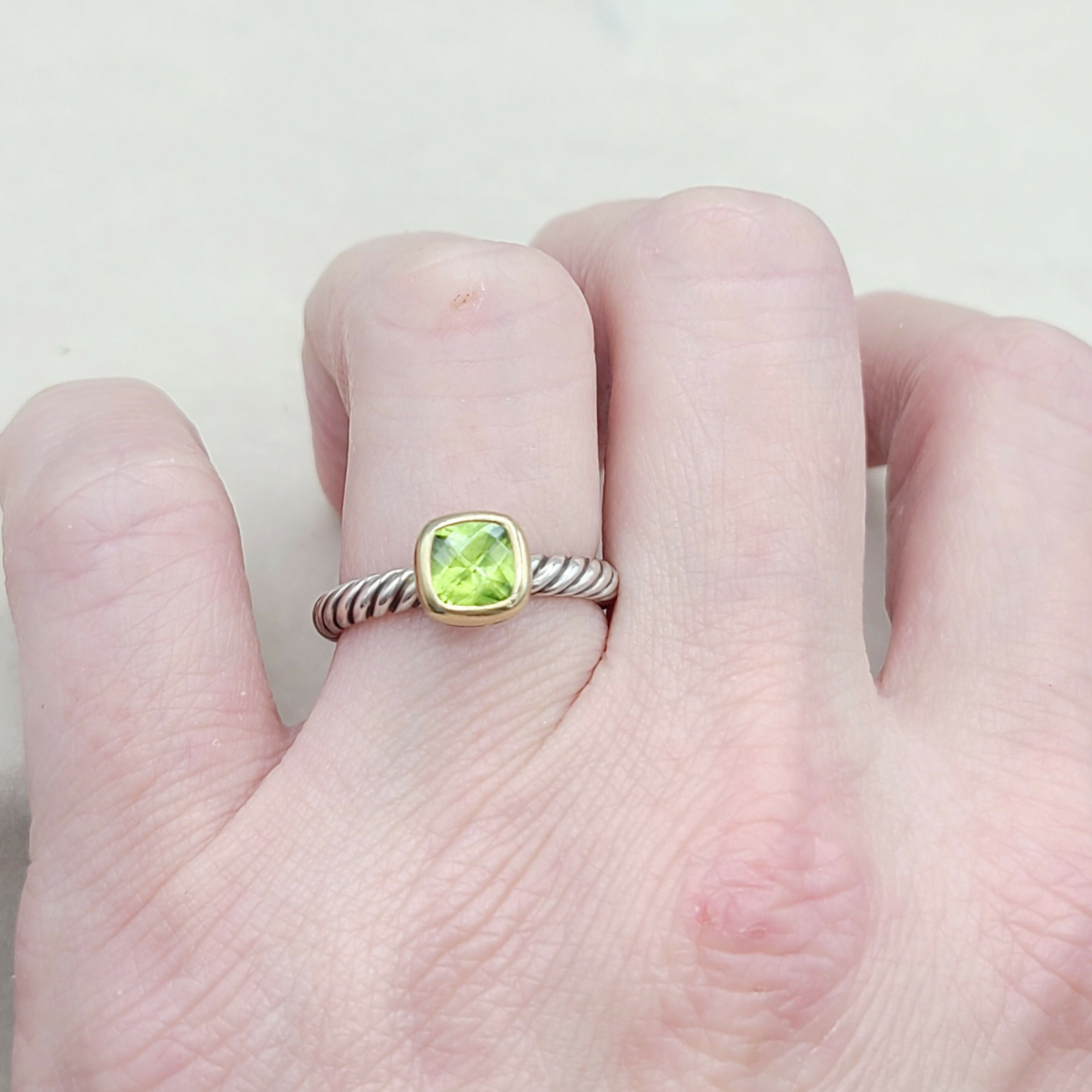 David Yurman Stackable Ring Peridot & Gold、mySite、hinf8tx79