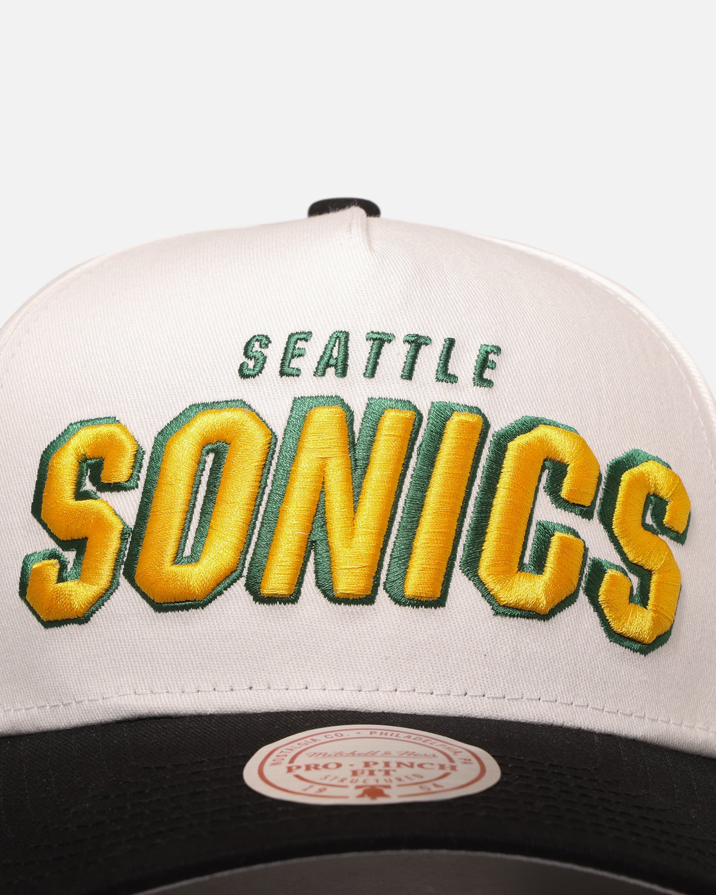 Mitchell & Ness Seattle SuperSonics 'Draft Day' Pro Pinch Snapback White/Black、mySite、zt4zffjzw