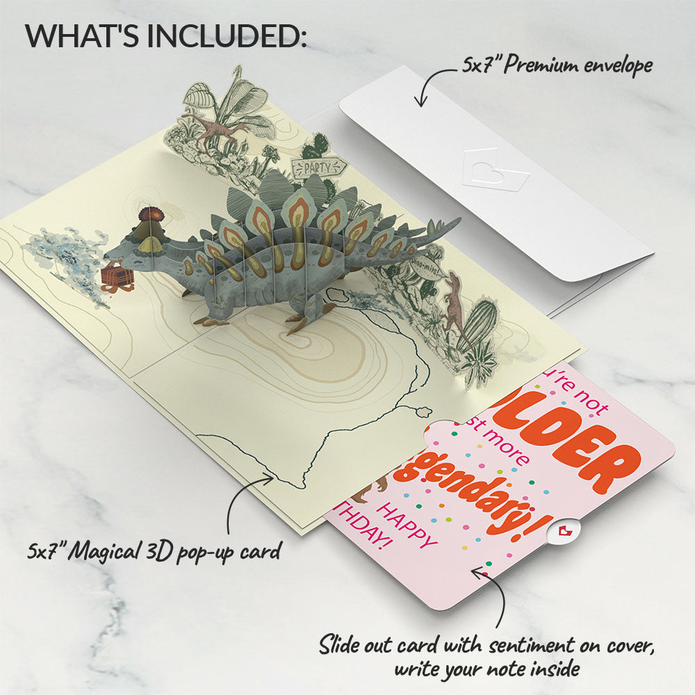 Happy Birthday You F*cking Fossil Pop-Up Card and Not Older Just More Legendary Sentiment Set、mySite、solidvoid