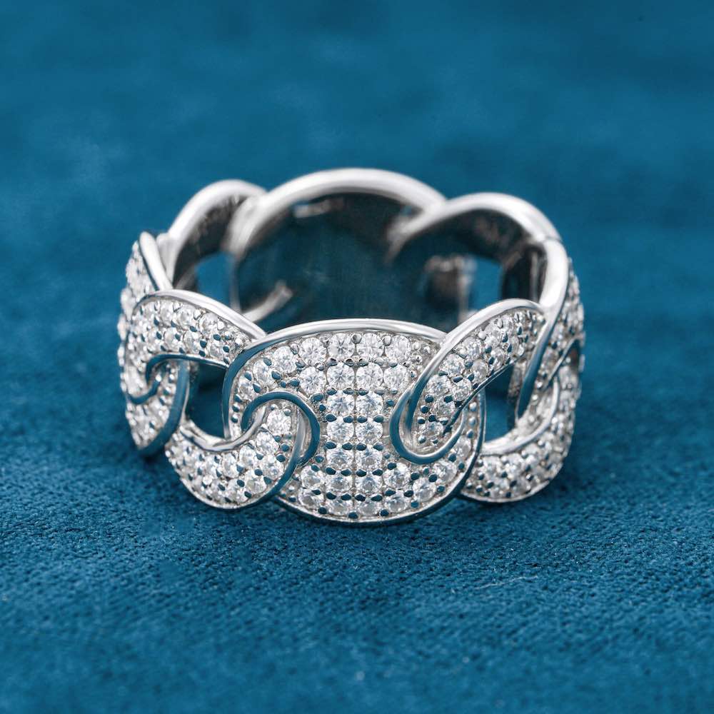 Moissanite Mariner Link Ring 14K Gold、mySite、hinf8tx79